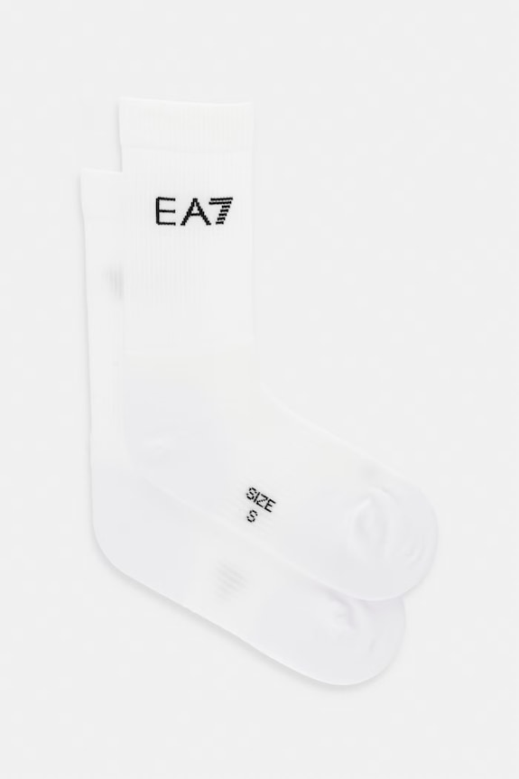 Čarape EA7 Emporio Armani visoke čarape bijela AF18556.7X000324