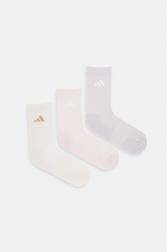 Κάλτσες adidas 3-pack απλικέ μπεζ KC9621