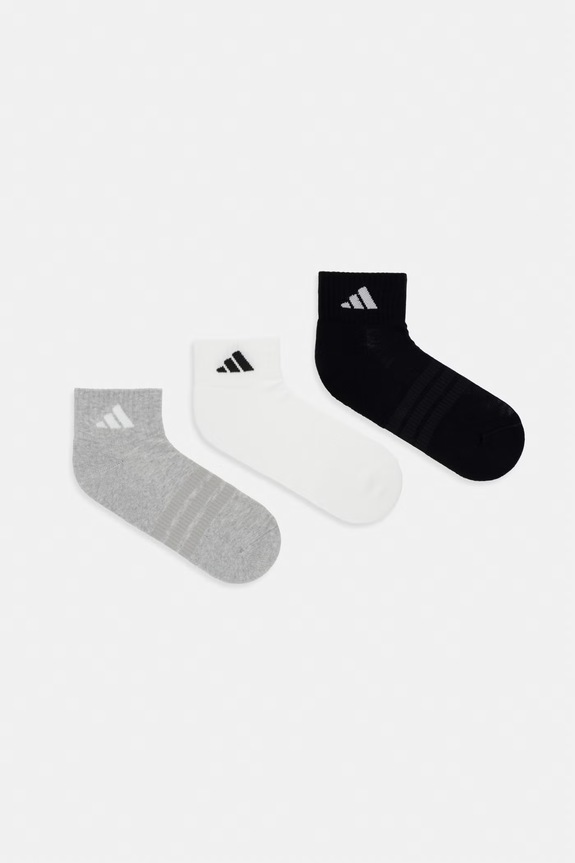 adidas skarpetki 3-pack skarpetki krótkie szary KC9631
