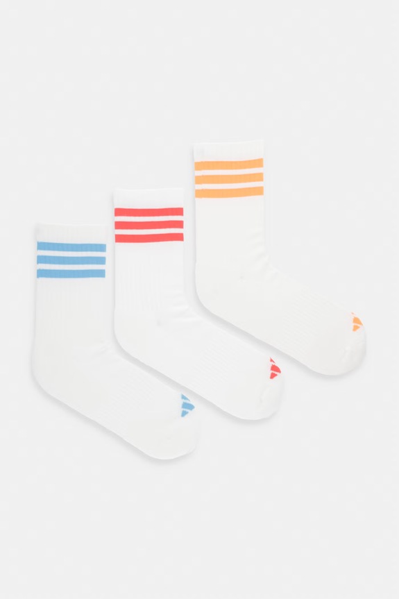 Nogavice adidas 3-pack Drobni vzorec bela KC9637