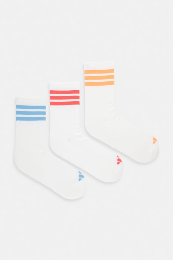Nogavice adidas 3-pack Drobni vzorec bela KC9637
