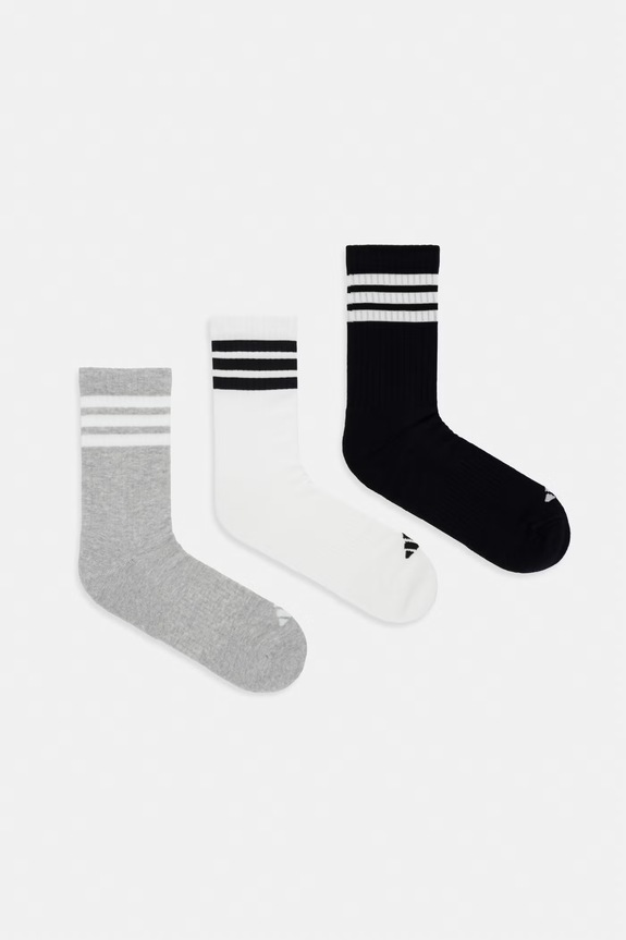 adidas skarpetki 3-pack melanż szary KC9640