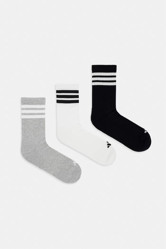 adidas skarpetki 3-pack melanż szary KC9640