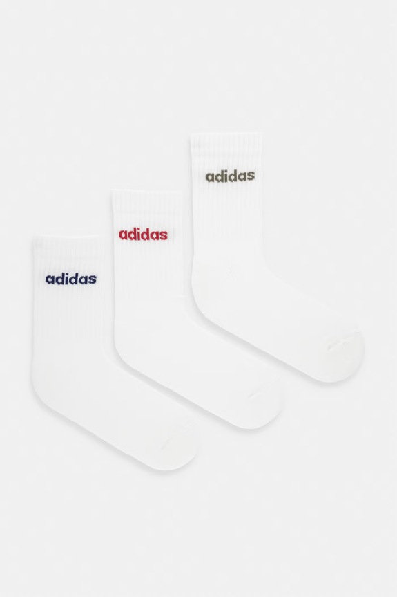 Nogavice adidas 3-pack Visoke nogavice bela KD1716