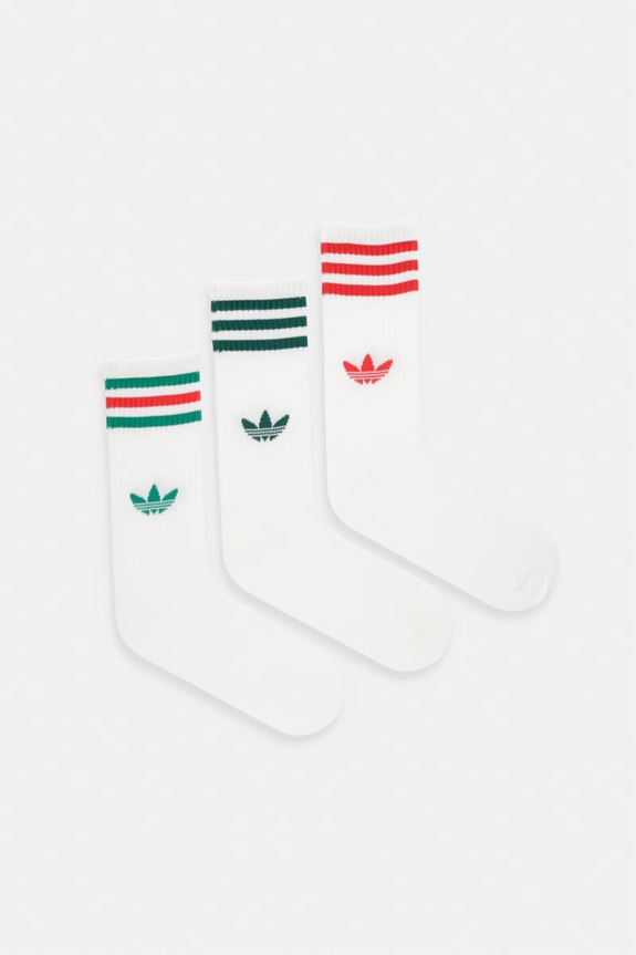 Κάλτσες adidas Originals 3-pack ψηλές κάλτσες μπεζ KD8239