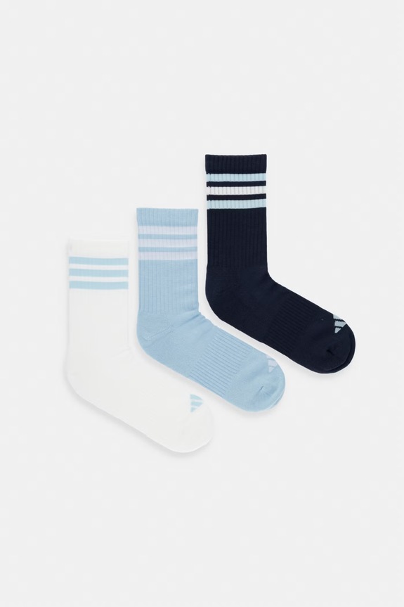 Čarape adidas 3-pack natpis plava KE5504