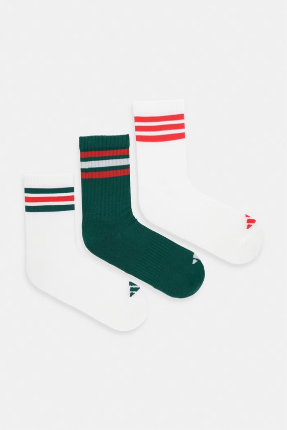 Nogavice adidas 3-pack Visoke nogavice bela KE5506