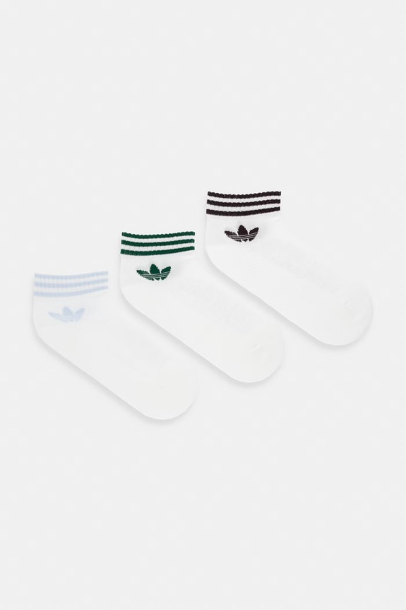 Κάλτσες adidas Originals 3-pack ψηλές κάλτσες λευκό KH0460