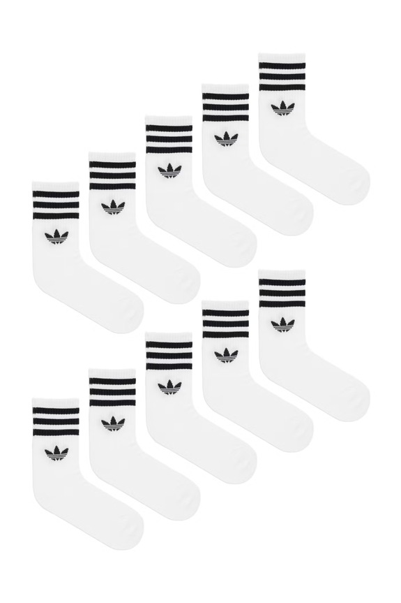 adidas Originals șosete 10-pack sosete lungi alb KH1557