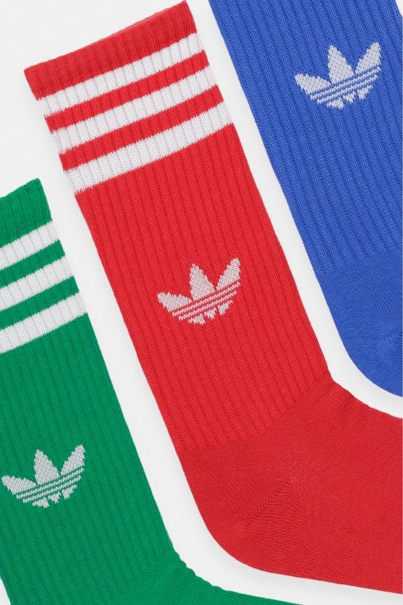 Ponožky adidas Originals 3-pak KT1689 modrá SS26