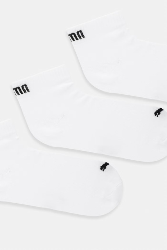 Puma skarpetki QUARTER PLAIN 3-pack 938589 biały SS26