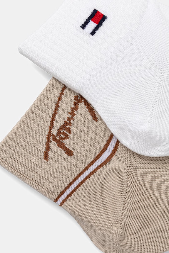 Tommy Jeans ponožky 2-pak 701238946 béžová SS26