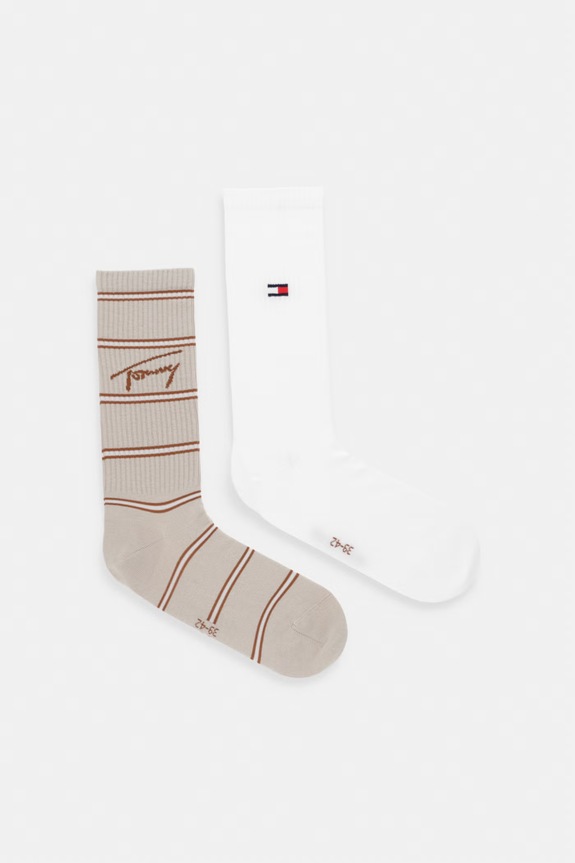 Tommy Jeans șosete pachet de 2 bej 701239244