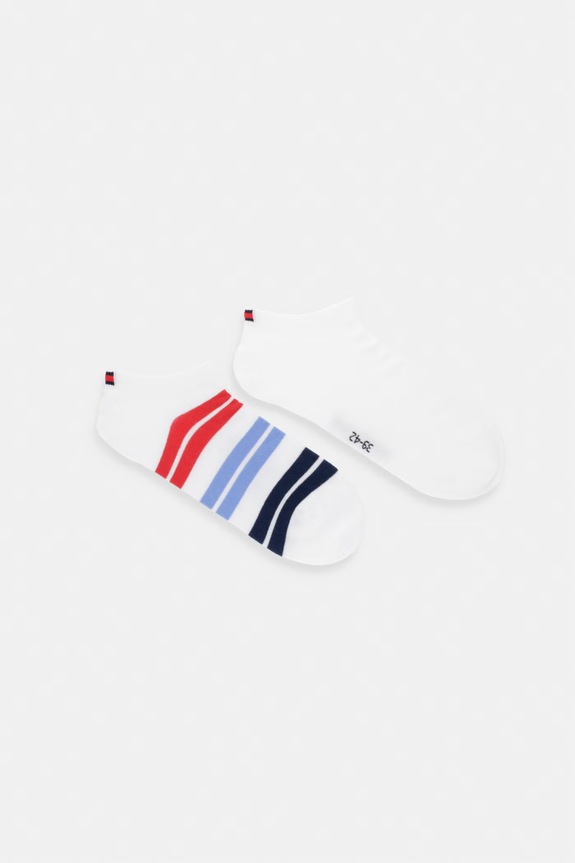 Tommy Jeans Șosete scurte pachet de 2 alb 701238789
