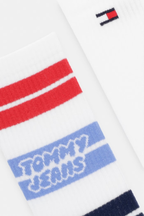 Tommy Jeans șosete pachet de 2 701238785 alb SS26