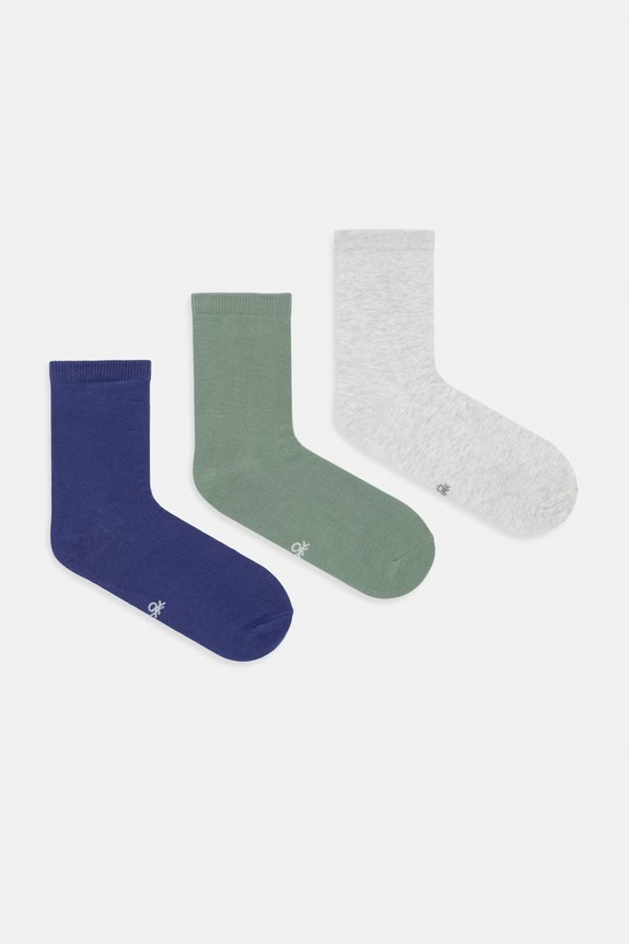 United Colors of Benetton skarpety 3-pack zielony 6GRDV7002