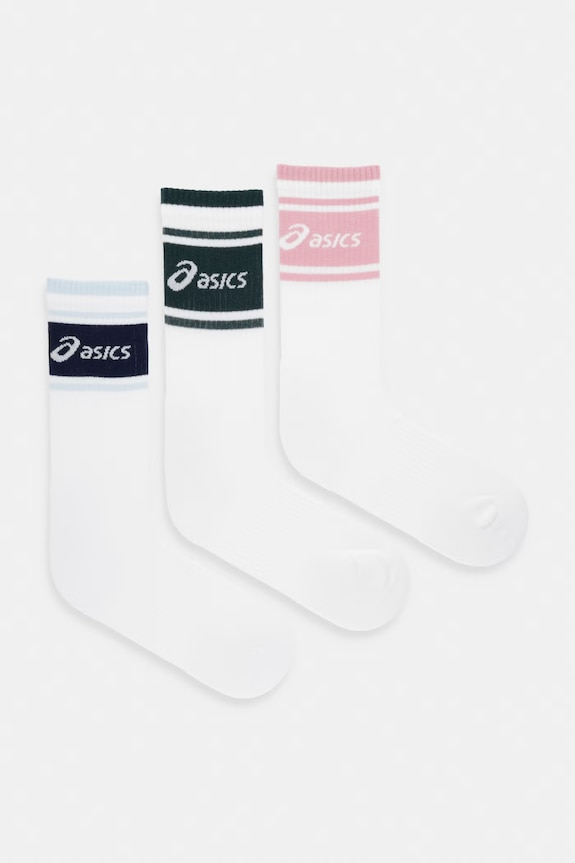 Ponožky Asics 3-pack potisk bílá 3033C295