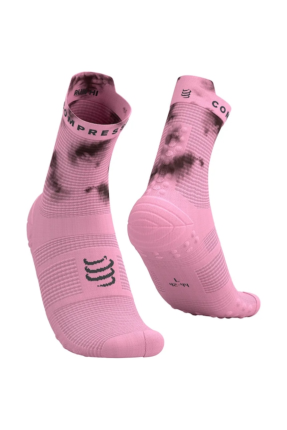 Compressport skarpety sportowe PRO RACING SOCKS V4.0 RUN HIGH różowy SQTU1351