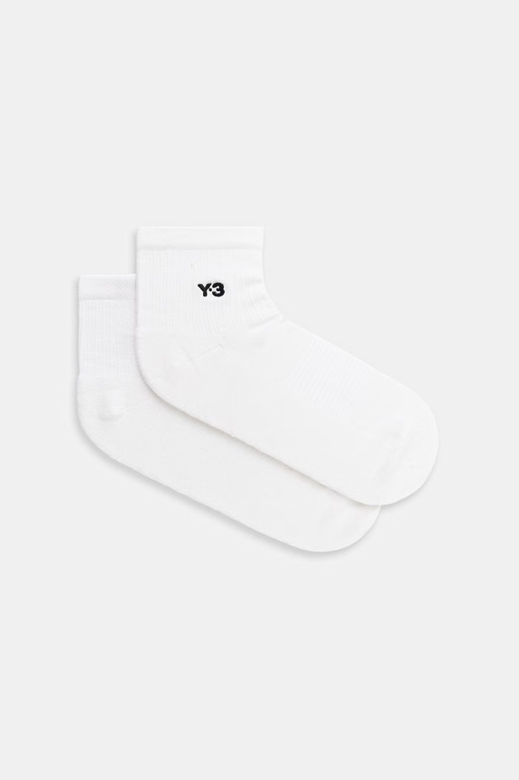 Y-3 sosete CL SOCK LO sosete lungi alb JZ6274