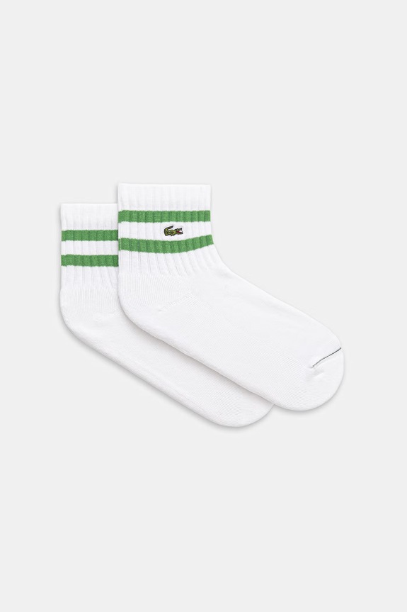 Čarape Lacoste visoke čarape bijela RA2445
