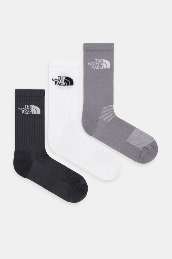 The North Face skarpetki MULTI SPORT 3-pack drobny wzór biały NF0A8GB8NFO1