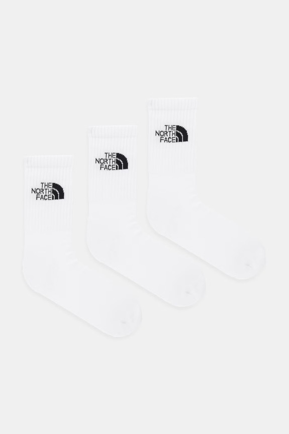 The North Face skarpetki 3-pack drobny wzór biały NF0A8EKXFN41