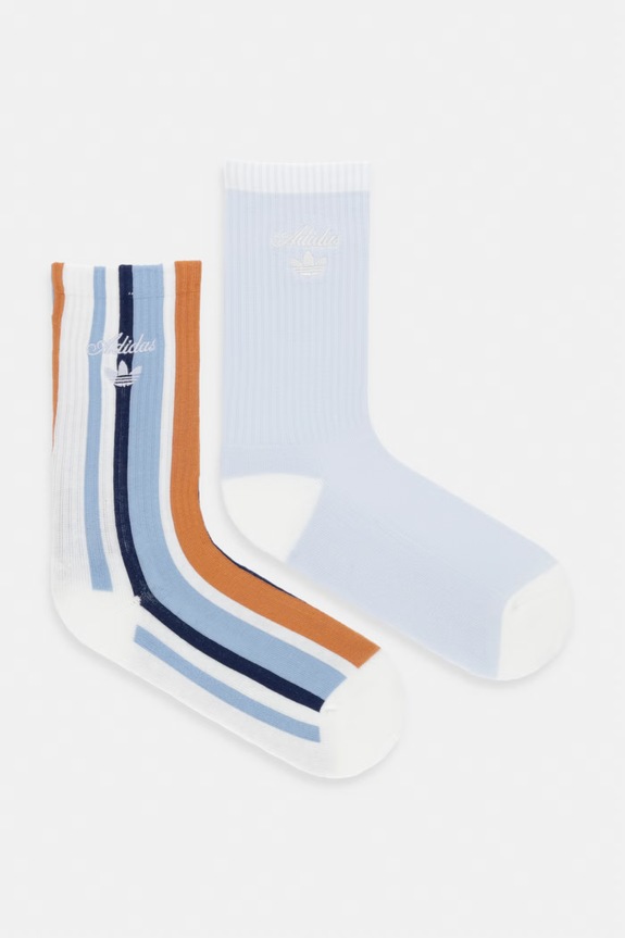 adidas Originals calzini con cotone pacco da 2 blu KX5282