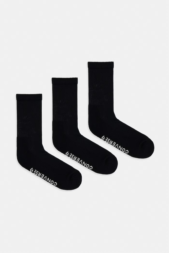 Converse skarpety 3-pack czarny MC0711