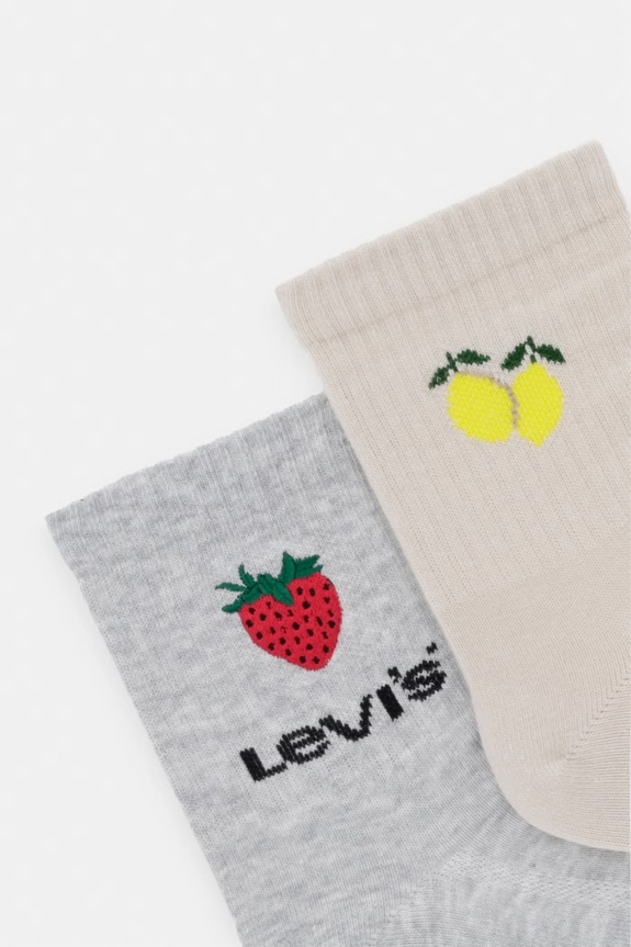 Levi's șosete cu bumbac pachet de 2 37157.1339 bej SS26