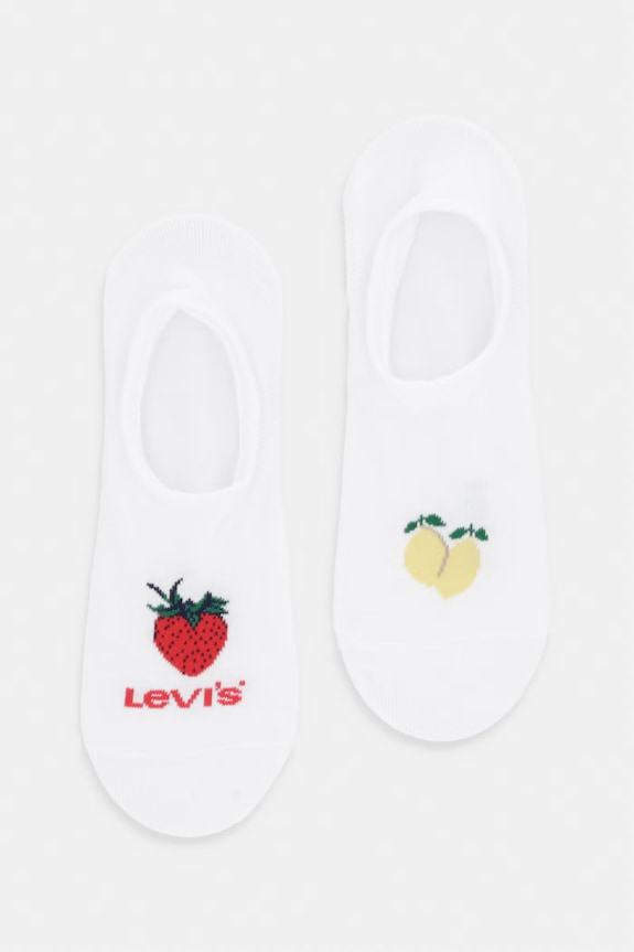 Levi's șosete scurte pachet de 2 alb 37157.1340