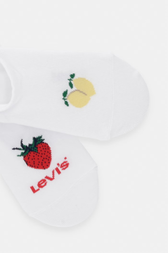 Levi's șosete scurte pachet de 2 37157.1340 alb SS26