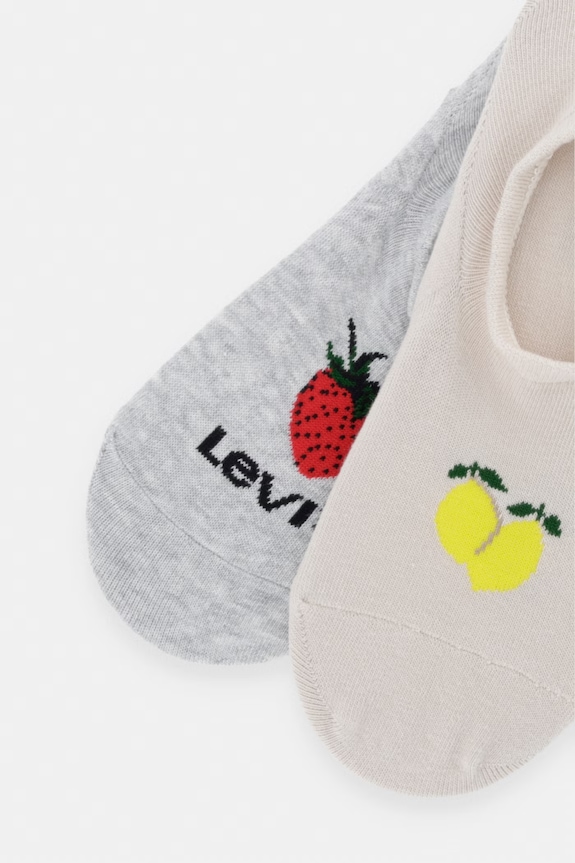 Levi's șosete scurte cu bumbac pachet de 2 37157.1341 bej SS26