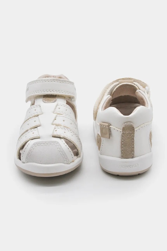 Mayoral sandale din piele întoarsă pentru copii 41759.66B.Baby.PPY2 alb SS26