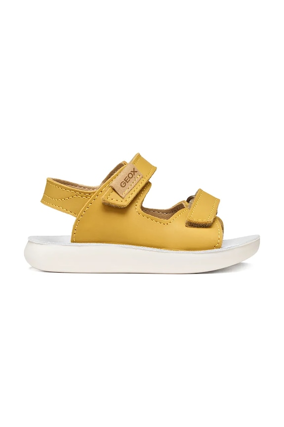 Geox сандалии для детей из нубука SANDAL LIGHTFLOPPY B455SB.00032.20.27 жёлтый SS26