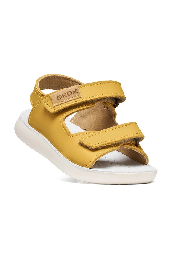 Мальчик Geox сандалии для детей из нубука SANDAL LIGHTFLOPPY B455SB.00032.20.27 жёлтый