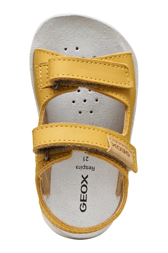 Geox сандалии для детей из нубука SANDAL LIGHTFLOPPY B455SB.00032.20.27 жёлтый