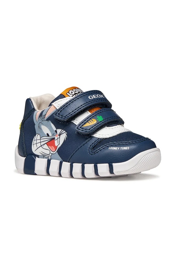 Geox sneakersy dziecięce IUPIDOO x Looney Tunes syntetyczny granatowy B6555B.011BC.18.26