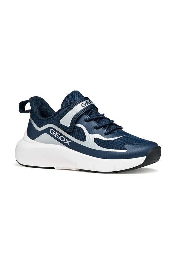 Dětské tenisky Geox PRO-RAN imitace kůže námořnická modř J65P7F.01454.36.39