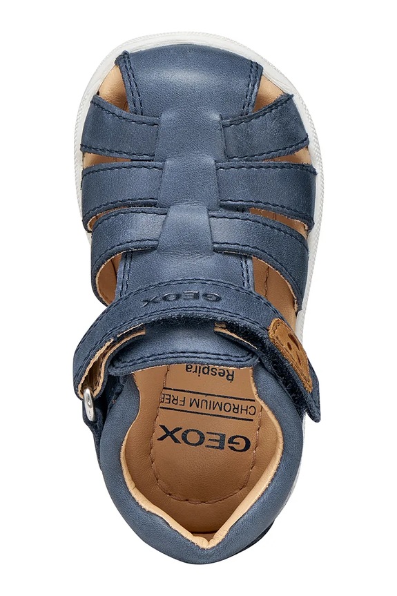 Geox sandały dziecięce skórzane SANDAL MACCHIA B254VA.000CL.18.26 granatowy