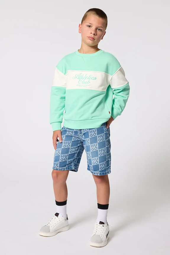 HUGO sneakersy skórzane dziecięce G01154.36.40