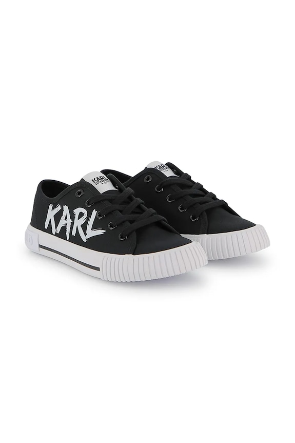 Детские кеды Karl Lagerfeld синтетический чёрный Z31180.27.35