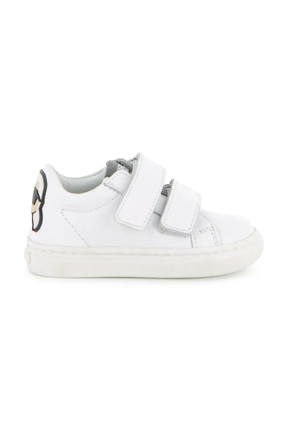 Karl Lagerfeld sneakersy skórzane dziecięce Z31186.21.27 biały SS26