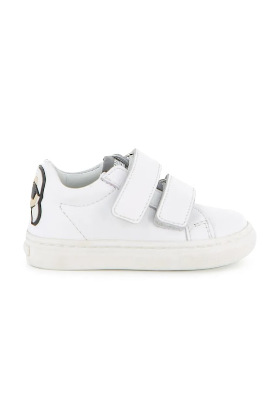 Karl Lagerfeld sneakersy skórzane dziecięce Z31186.21.27 biały SS26