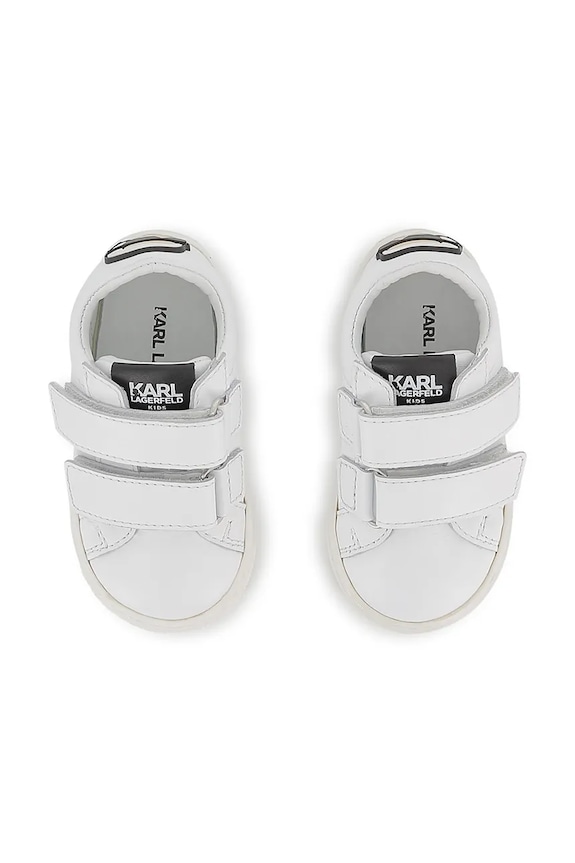 Karl Lagerfeld sneakersy skórzane dziecięce biały Z31186.21.27