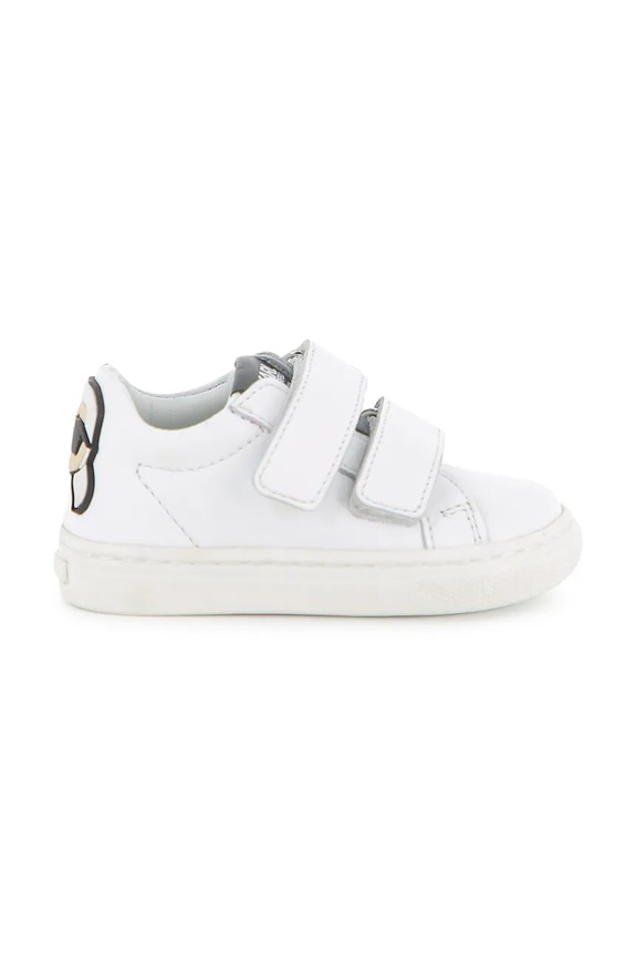 Karl Lagerfeld sneakersy skórzane dziecięce Z31186.28.30 biały SS26