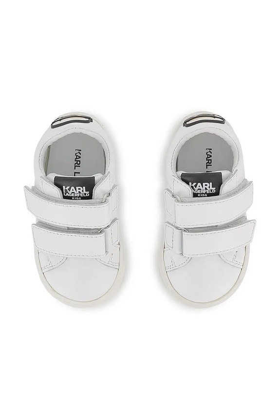 Karl Lagerfeld sneakersy skórzane dziecięce biały Z31186.28.30