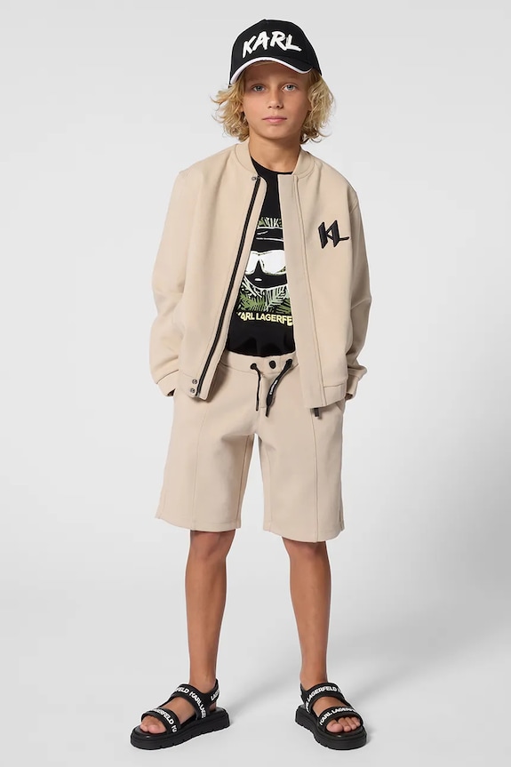 Karl Lagerfeld сандали за деца от кожа Z31176.28.35