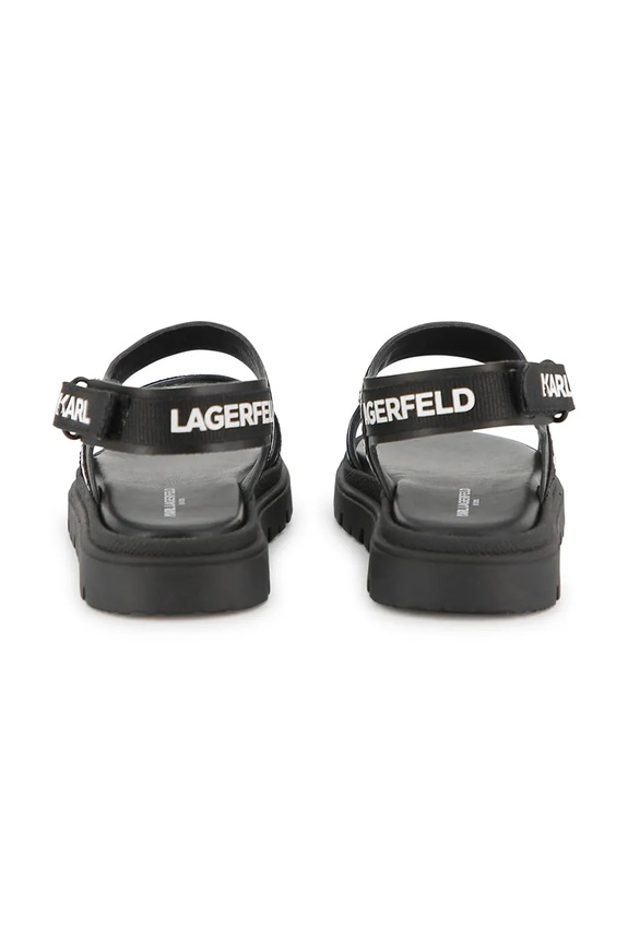 Момче Karl Lagerfeld сандали за деца от кожа Z31176.36.39 черен