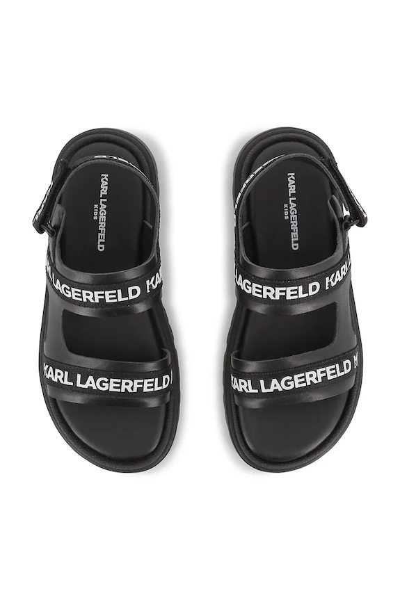 Karl Lagerfeld сандали за деца от кожа черен Z31176.36.39