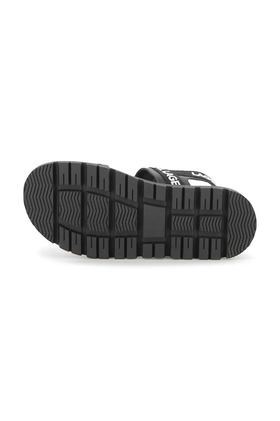 Karl Lagerfeld сандали за деца от кожа Z31176.36.39 черен